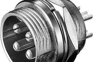 Mikrofon-Einbaustecker f. Funkgeräte, 4-polig