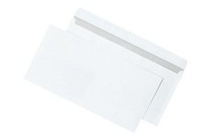 Briefumschläge DIN lang+ 80 g/m² ohne Fenster, haftklebend