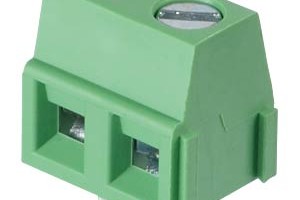 Lötbare Schraubklemme - 2-pol RM 5.08 mm 90°