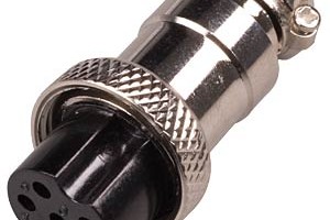 Mikrofon-Kupplung f. Funkgeräte, 6-polig