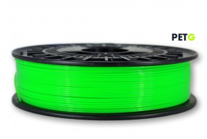 Das Filament PETG Transluzent Neongrün