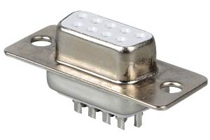 D-SUB-Buchse, 9-polig, Lötkelch