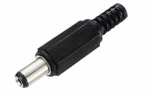 Hohlstecker Knickschutz, Ø außen: 5,5 mm, Ø innen: 2,5 mm