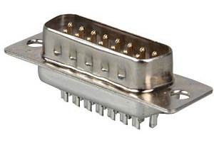 D-SUB-Stecker, 15-polig, Lötkelch