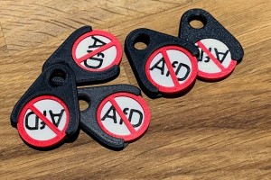 5x Einkaufswagenchip No-AFD + Halter