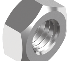 DIN 439 6KT-Muttern Edelstahl A2 M3