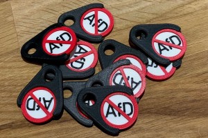 10x Einkaufswagenchip No-AFD + Halter