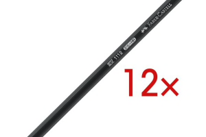Bleistift Faber-Castell 1112, HB, mit Radiergummi