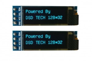 OLED-Display 0,91 Zoll I2C blau