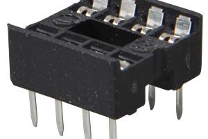 IC-Sockel, 8-polig, doppelter Federkontakt