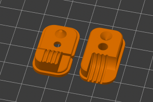 Tiny V2 Heizbett Kabeldurchführung Druckteile