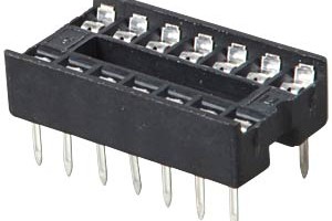 IC-Sockel, 14-polig, doppelter Federkontakt